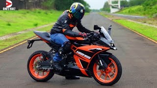 KTM RC 125 First Ride Review Top Speed BikesDinos [upl. by Stine]