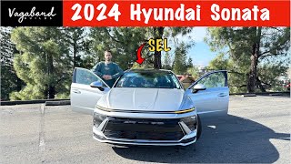 2024 Hyundai Sonata SEL REVIEW WHAT WE GET ON THE NEW UPDATED SONATA [upl. by Ninnahc215]