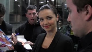 A Solo Miranda Kerr Is Swarmed By Paparazzi At LAX [upl. by Mohkos62]