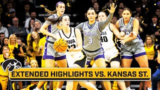 Kansas State at Iowa  Extended Highlights  Big Ten Womens Basketball  Nov 16 2023 [upl. by Anilak602]