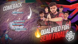 WHAT A COMEBACK  QUALIFIED FOR SEMI FINAL JOURNEY  BGIS 2024 SEMI FINALS [upl. by Nelleh]