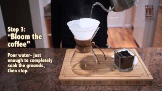 How to use a Chemex Coffee Brewer [upl. by Herrera]