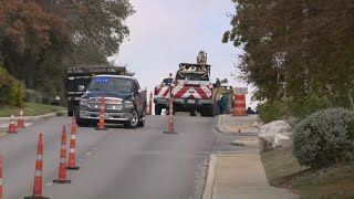 Parts of Stone Oak Parkway shut down due to gas leak [upl. by Damas]