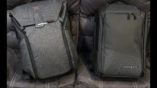 Nomatic Backpack vs Peak Design Backback [upl. by Oemor760]