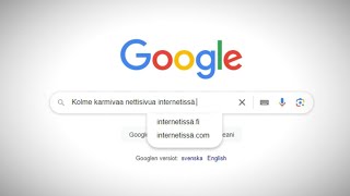 Kolme karmivaa nettisivua Internetissä [upl. by Bloomer37]