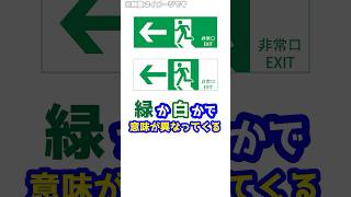 【絶対に知っておきたい】実は非常口マークは2種類ある！？それぞれの意味を要約！shorts [upl. by Rednaeel]