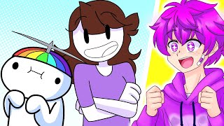 Squad Watches TheOdd1sOut and Jaiden Animations [upl. by Hanah384]