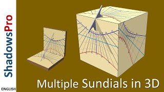 Multiple sundials in 3D [upl. by Eirrehs]