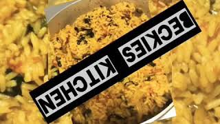 How to prepare native jollof rice palm oil rice Nigerian food recipes [upl. by Lerak]