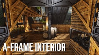 Ark Survival Ascended AFrame Interior Decorating [upl. by Essilem]