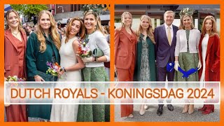 Dutch Royal Family Celebrated Kings Day  KONINGSDAG 2024 in Emmen [upl. by Ellenod]