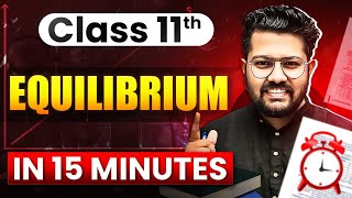 Class 11 Chemistry  Equilibrium in 15 Minutes  Rapid Revision of Chemistry [upl. by Etiuqram]