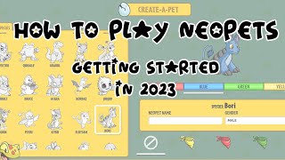 Getting Started in 2023 How to Play Neopets [upl. by Mackie]