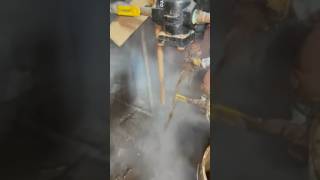 WATER FEEDER PLUGGED UP diy hvac steam [upl. by Nibroc]