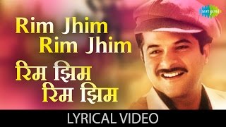 Rim Jhim Rim Jhim with lyrics  रिम झिम रिम झिम गाने के बोल  1942Love Story  Anil Kapoor Manisha [upl. by Snej]