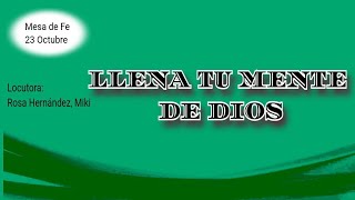 Devocional del Miercoles Llena tu mente de Dios [upl. by Vasiliu923]