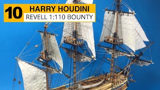 Revell 1110 HMAV Bounty Part 10 Hoisting the Sails [upl. by Maurice908]