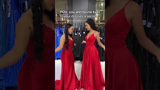 Would you wear the same color as your bestie 🤭 prom dress promdress formaldresses gown [upl. by Yzzo]