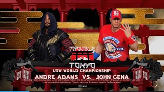 USW World Title John Cena Vs Andre AdamsTrouble In Tokyo [upl. by Poland]