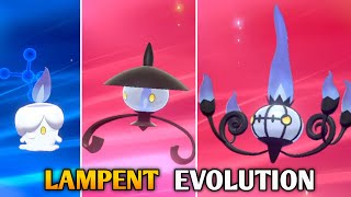 How To Evolve Litwick Into Lampent And Chandelure In Pokemon Sword amp Shield  Galar Pokedex [upl. by Akihc]