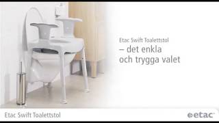 Etac Swift fristående toalettstol sv [upl. by Ymmak343]