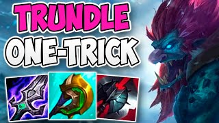 CHALLENGER TRUNDLE ONETRICK TOP GAMEPLAY  CHALLENGER TOP TRUNDLE  Patch 1216 S12 [upl. by Josephson]