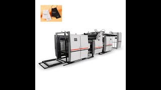 Fully Automatic Cardboard Paper Card Mounting Machine Paper Pasting Machine [upl. by Nalda]