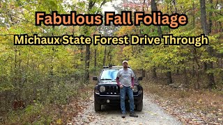 Fabulous Fall Foliage  Michaux State Forest Drive Through [upl. by Gasparo]