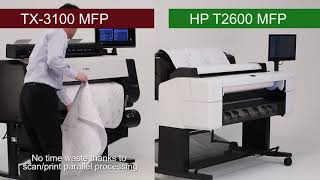 CONFRONTO PRESTAZIONALE TX 3100MFP vs T2600MFP [upl. by Eelrefinnej]