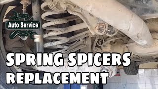 Installing Spring Spacers Mersedes w210 [upl. by Enilrek399]