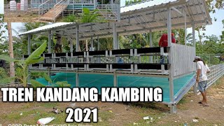 KANDANG KAMBING PAKAI BAJA RINGANkandangkambingkoloni [upl. by Akeenahs]