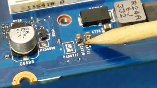 SMD bad capacitor test  laptop  desktop computer amp electronics troubleshooting [upl. by Maffa540]