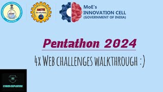 NCIIPCAICTE Pentathon 2024  Web challenges Walkthrough [upl. by Sterner633]