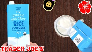 ✅ Organic NonDairy Rice Beverage  Trader Joe’s Product Review [upl. by Lieno614]