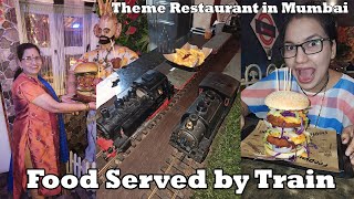 या हॉटेल मध्ये जेवण ट्रेन घेऊन येते  Foodynians Airoli Train Theme Restaurant  Shubhangi Keer [upl. by Aivitnahs292]