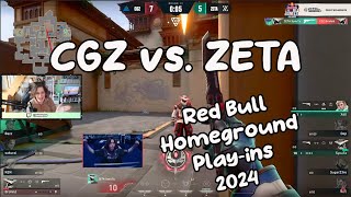 Robyn Reacts to CREST GAMING ZST vs ZETA DIVISION  Playins  Red Bull Homeground 2024 [upl. by Aerbua761]