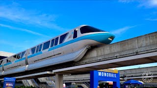 Magic Kingdom Resort Monorail Complete Ride Experience in 4K  Walt Disney World Florida 2021 [upl. by Ashmead735]