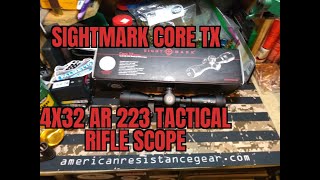 Sightmark Core TX 4X32 AR 223 Tactical Riflescope sightmark [upl. by Hogg447]