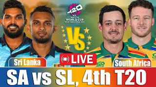 ICC T20 World Cup 2024 Live  SA vs SL 4th Match Live Scores LIVE CRICKET MATCH TODAY [upl. by Eugenle]