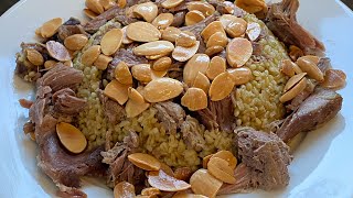 Freekeh with meatفريكة اللحم [upl. by Esilenna107]