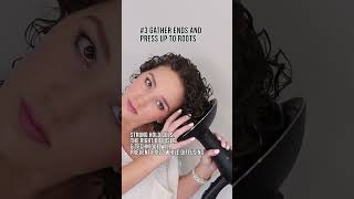 How to Diffuse Curls for Volume amp Root Lift  Curlsmith Defrizzion Demo [upl. by Nyltiak]