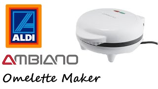 Aldi Specialbuys  Ambiano Omelette Maker  Another Kitchen time saver [upl. by Cattan472]