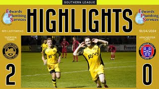 Tiverton Town 20 Winchester City  Southern League Premier South  Thursday 18th April 2024 [upl. by Haon]