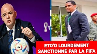 la FIFA interdit à Samuel Etoo dassister aux matchs des Lions Indomptables pendant 6 mois [upl. by Meta]