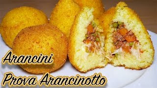 Arancine o Arancini di Riso con PROVA ARANCINOTTO  Italian Recipe Video 4k [upl. by Luzader]