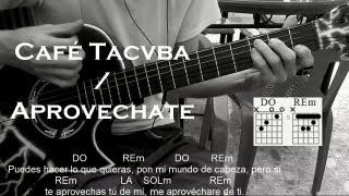 ▶Café Tacvba  quotAprovechatequot◀  Cover en Guitarra  Con Letra amp Acordes✔ [upl. by Felix555]