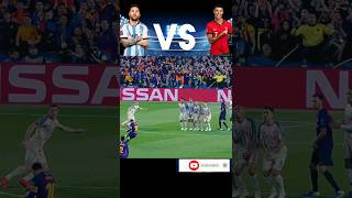 Messi freekick vs Ronaldo freekick🤯🔥who win10amp7 football footballedits messi ronaldo [upl. by Casmey]