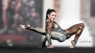 4XMsFitness Olympia Oksana Grishina’s Transformer performance at the MrOlympia 2020 [upl. by Grayce]