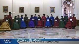 Pflugerville High School Choir fills State Capitol with song [upl. by Anaehr]