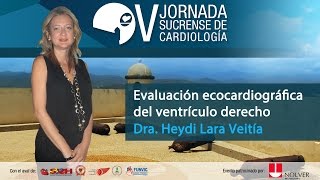 13  V JSC  Evaluación ecocardiográfica del ventrículo derecho  Dra Heydi Lara Veitía [upl. by Ynnavoj]